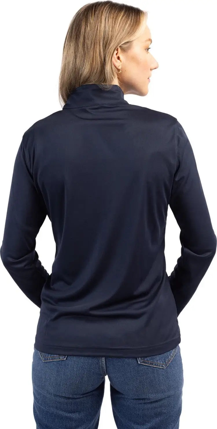 Clique Lqk00085 Spin Eco Performance Half Zip Womens Pullover - Dark Navy - Ladies Xs