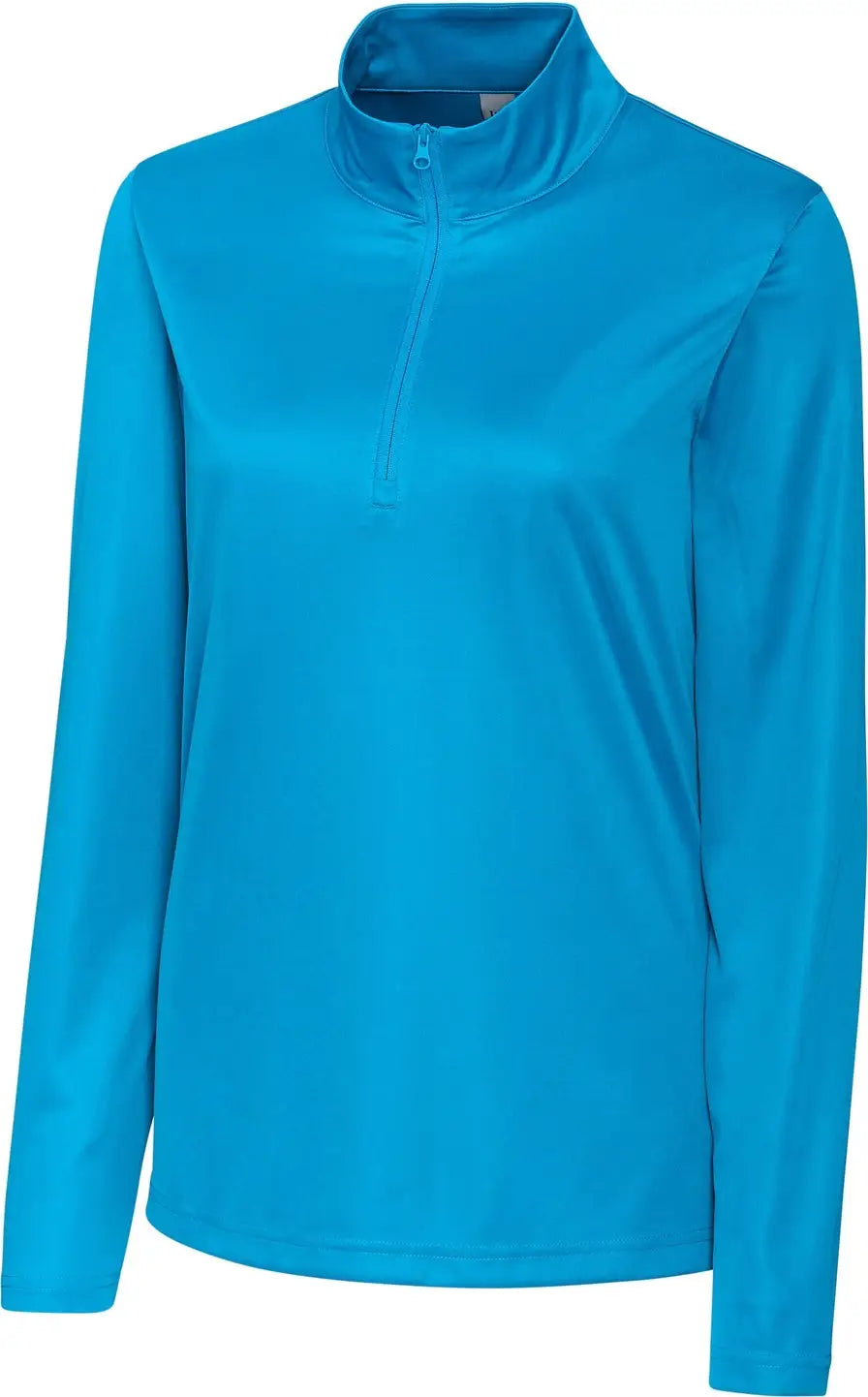 Clique Lqk00085 Spin Eco Performance Half Zip Womens Pullover - Ocean Blue - Ladies Xs