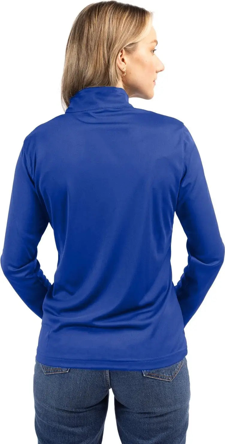 Clique Lqk00085 Spin Eco Performance Half Zip Womens Pullover - Tour Blue