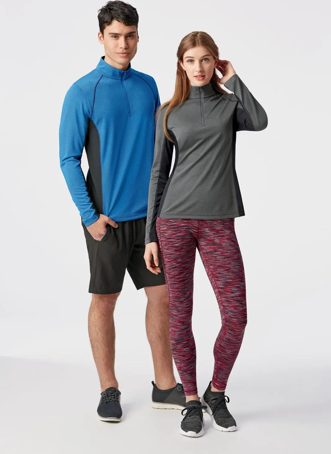 Clique Lqk00086 Ice Pique Colorblock Womens Half Zip Tech Pullover - Titan
