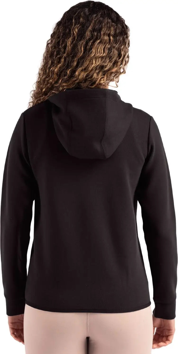 Clique Lqk00091 Haven Recycled Womens Full Zip Hooded Sweatshirt - Black