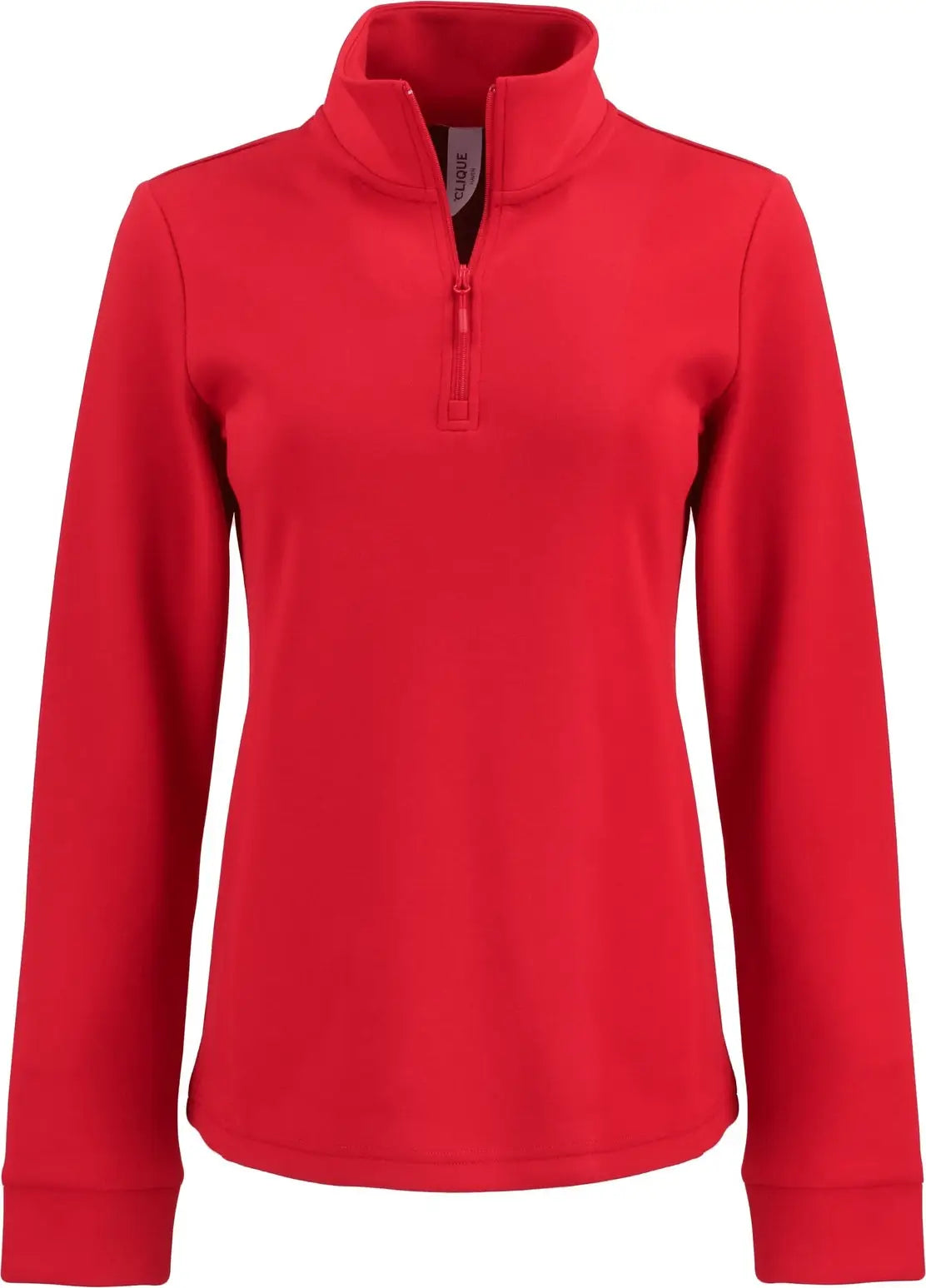 Clique Lqk00092 Haven Recycled Womens Quarter Zip Pullover - Red