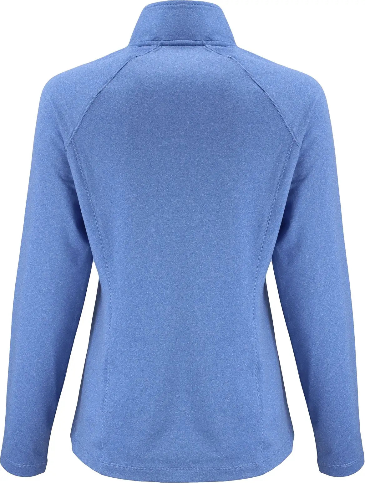 Clique Lqk00093 Dash Recycled Womens Quarter Zip Pullover - Royal Blue Heather - Ladies Xs