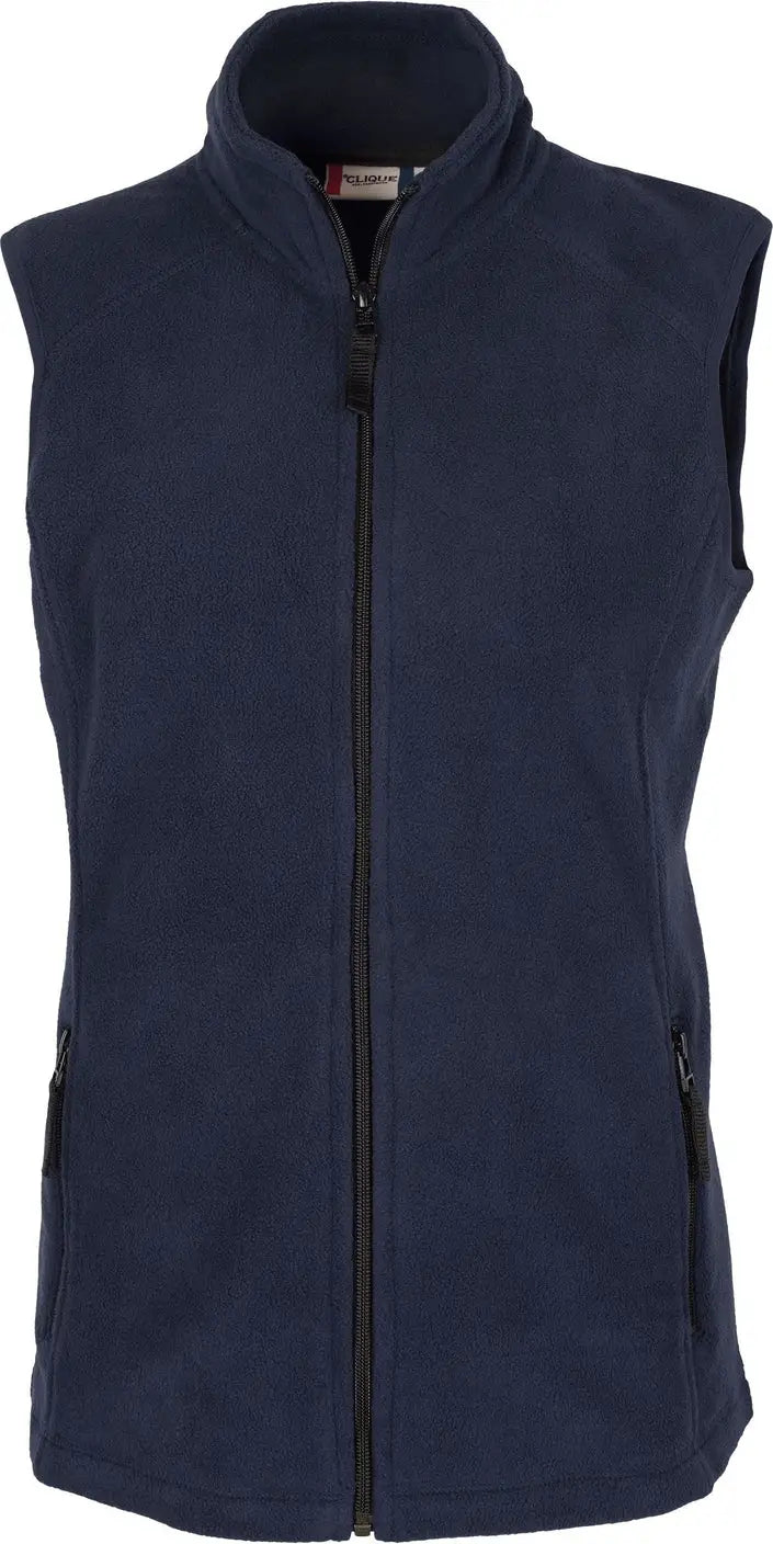 Clique Lqo00017 Summit Performance Fleece Full Zip Womens Vest - Navy