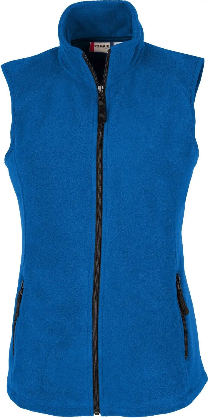 Clique Lqo00017 Summit Performance Fleece Full Zip Womens Vest - Royal Blue - Ladies Xs