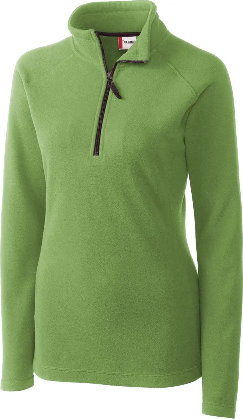 Clique Lqo00018 Summit Performance Fleece Half Zip Womens Pullover Jacket - Putting Green - Ladies Xs