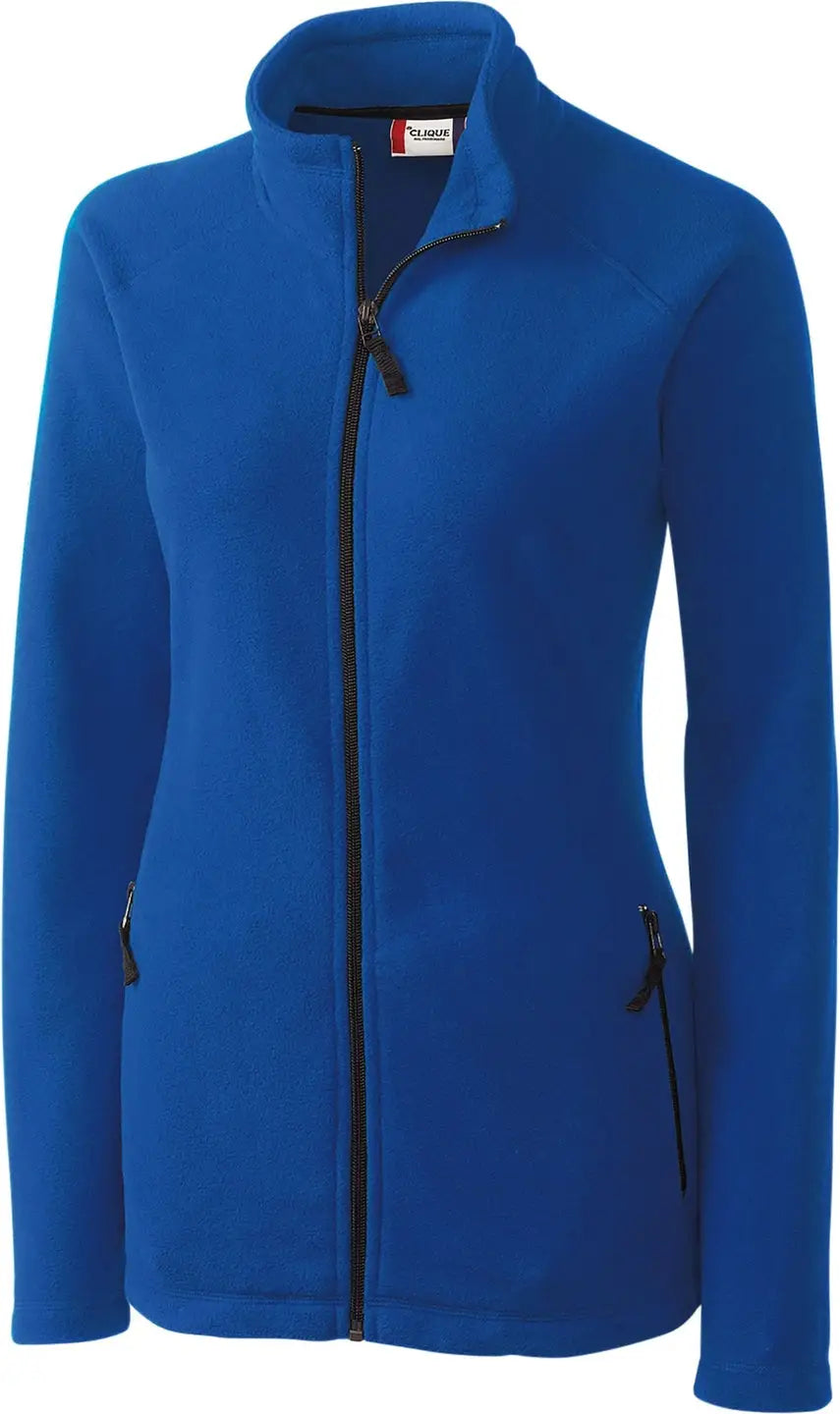 Clique Lqo00019 Summit Performance Fleece Full Zip Womens Jacket - Royal Blue - Ladies 2xs