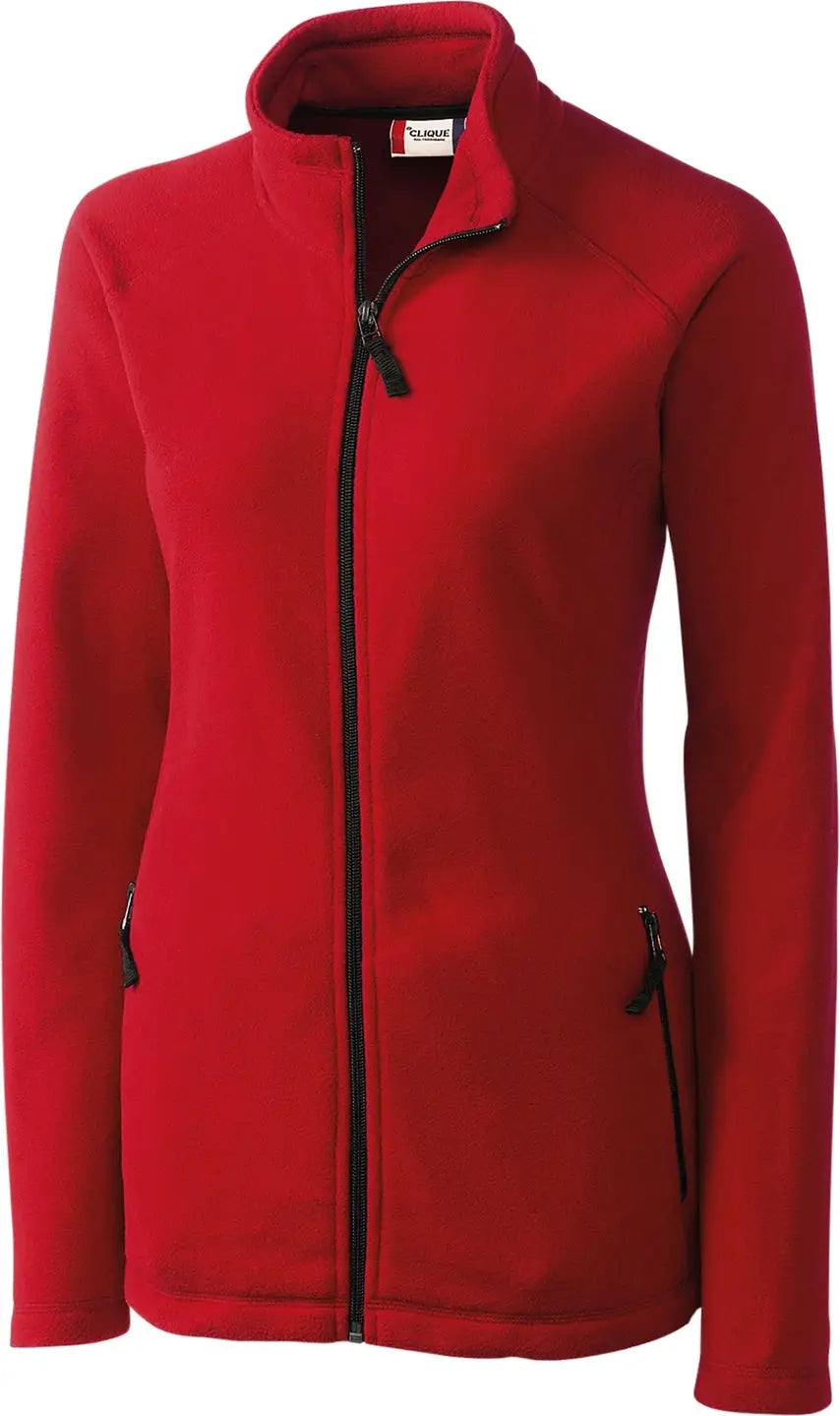 Clique Lqo00019 Summit Performance Fleece Full Zip Womens Jacket - Red - Ladies Xs