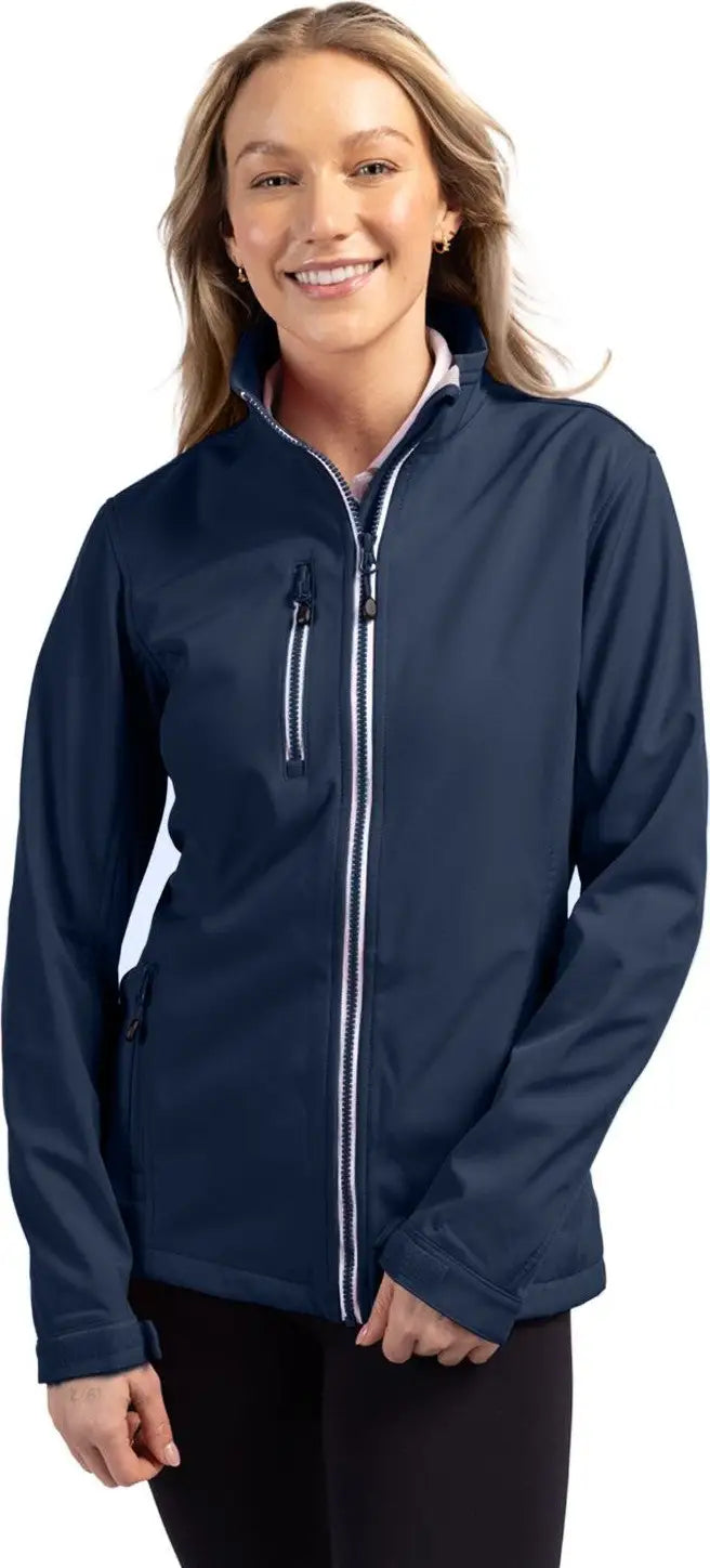 Clique Lqo00041 Telemark Eco Stretch Softshell Full Zip Womens Jacket - Dark Navy - Ladies Xs