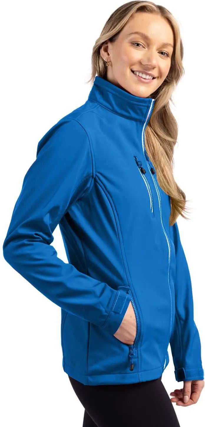 Clique Lqo00041 Telemark Eco Stretch Softshell Full Zip Womens Jacket - Royal Blue