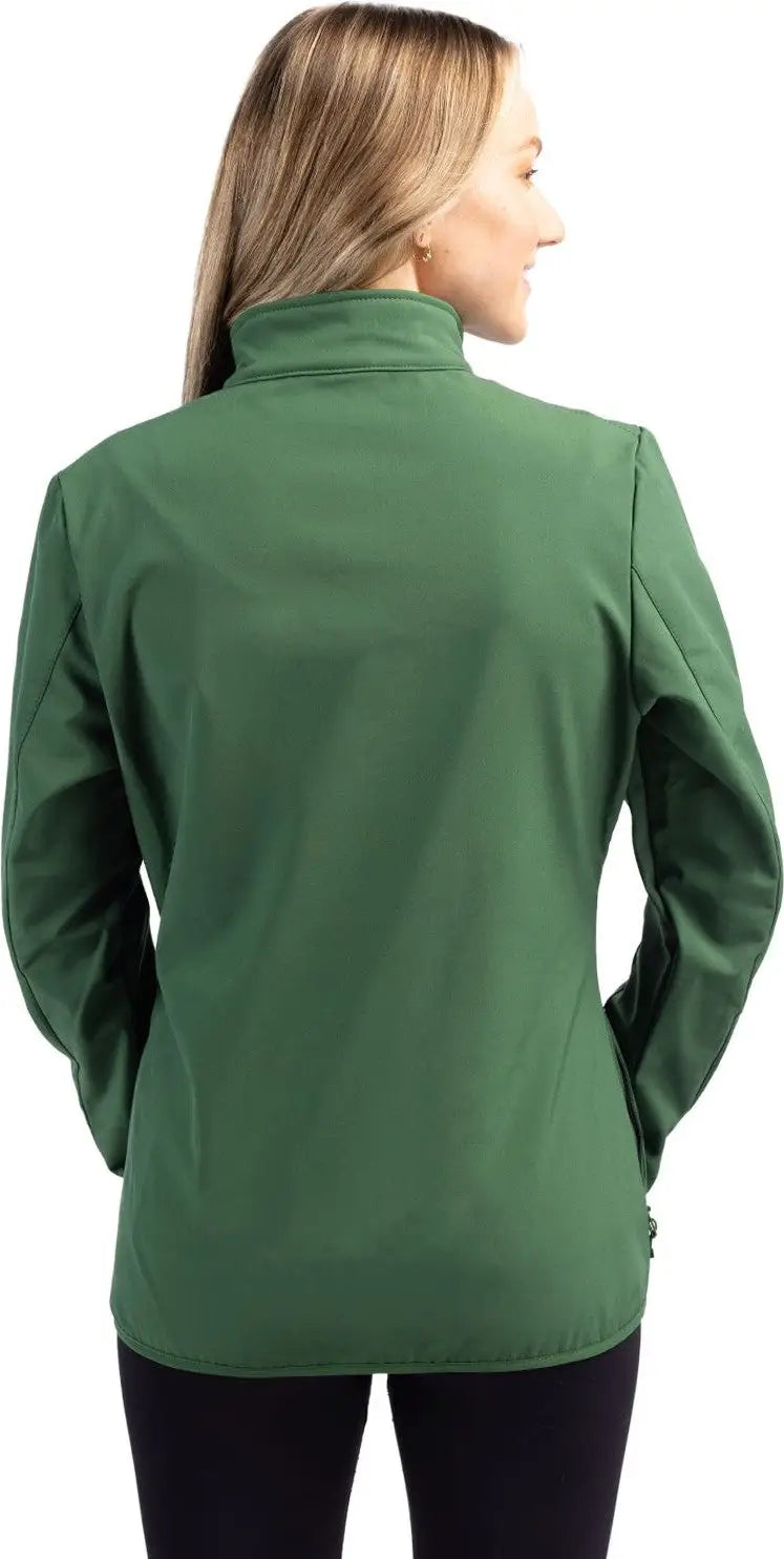 Clique Lqo00053 Trail Eco Stretch Softshell Full Zip Womens Jacket - Bottle Green