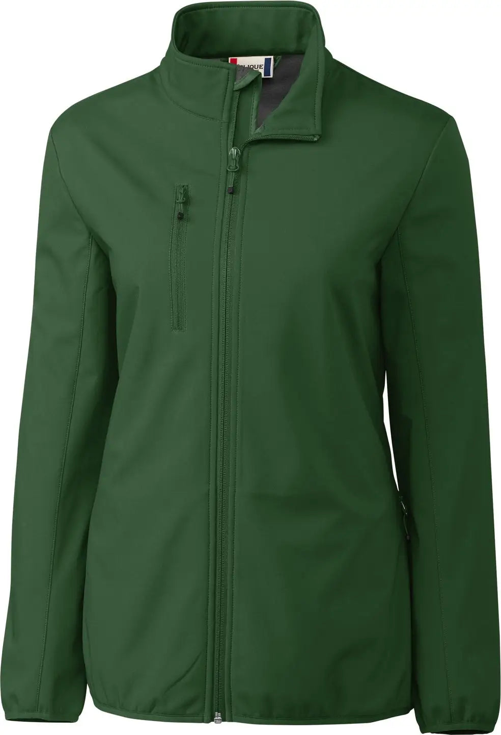 Clique Lqo00053 Trail Eco Stretch Softshell Full Zip Womens Jacket - Bottle Green - Ladies Xs