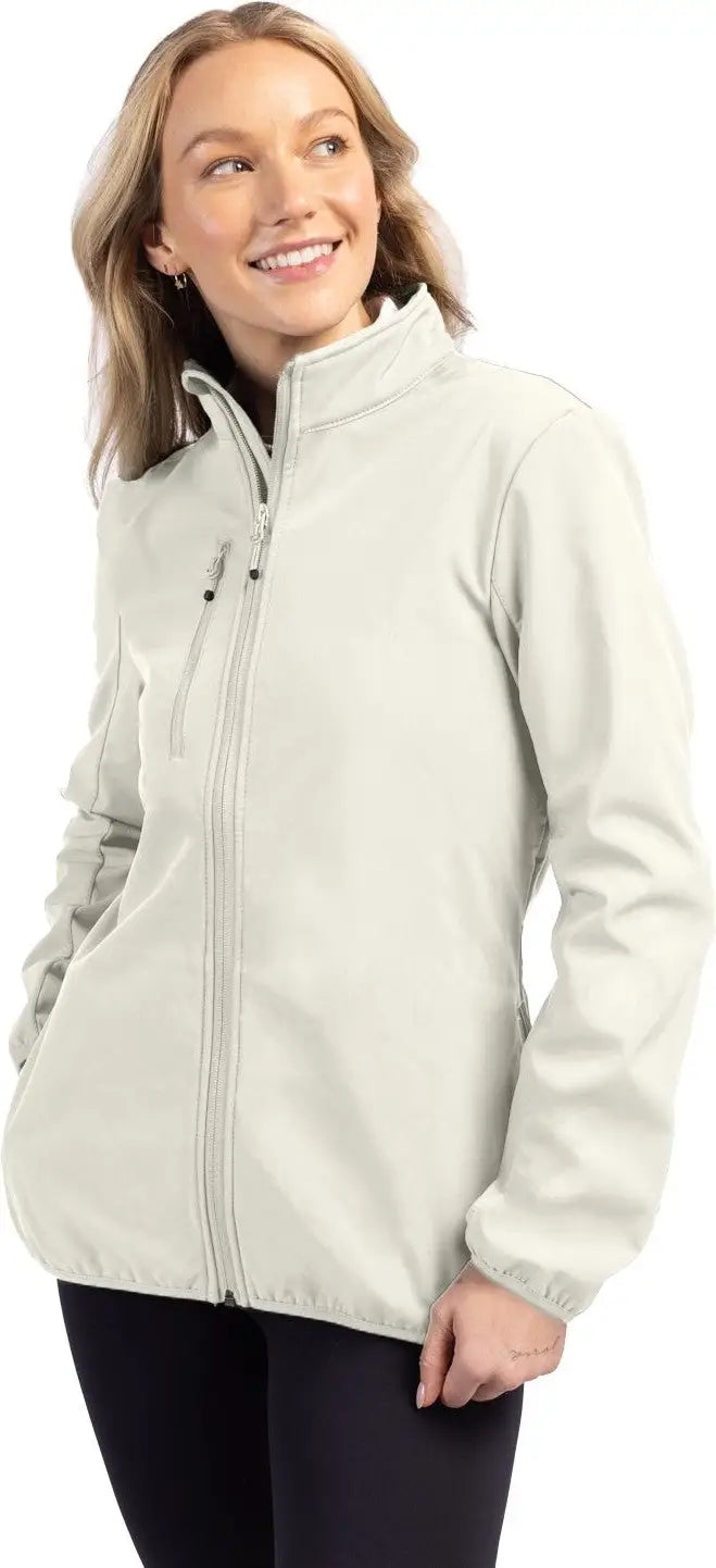 Clique Lqo00053 Trail Eco Stretch Softshell Full Zip Womens Jacket - Fog - Ladies Xs