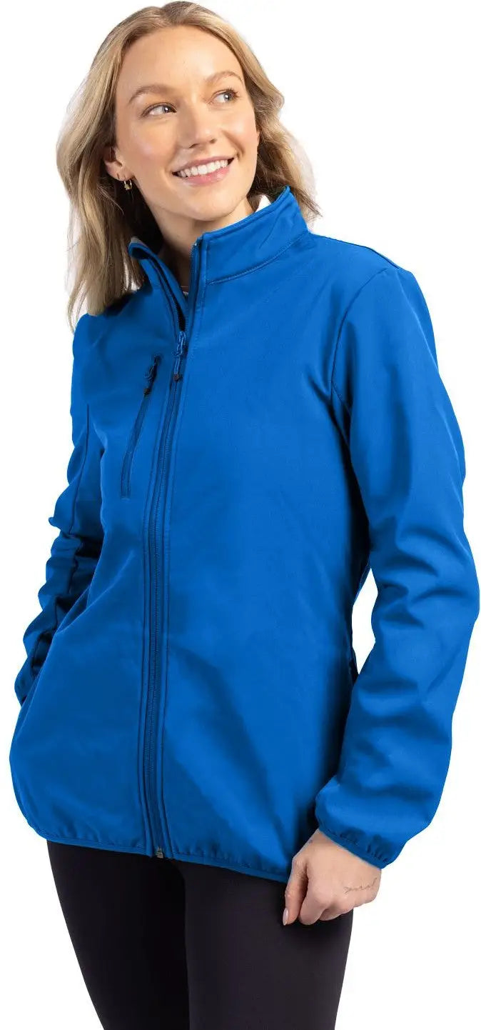 Clique Lqo00053 Trail Eco Stretch Softshell Full Zip Womens Jacket - Royal Blue - Ladies Xs