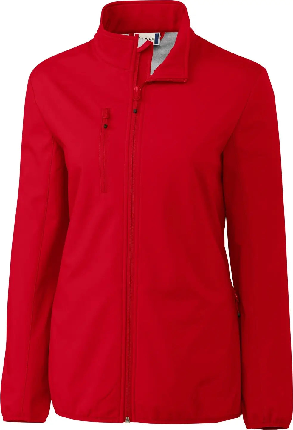 Clique Lqo00053 Trail Eco Stretch Softshell Full Zip Womens Jacket - Red - Ladies Xs