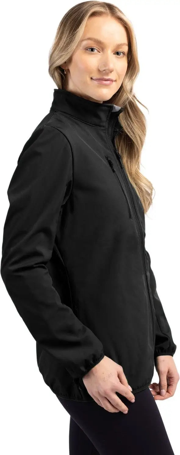 Clique Lqo00053 Trail Eco Stretch Softshell Full Zip Womens Jacket - Black