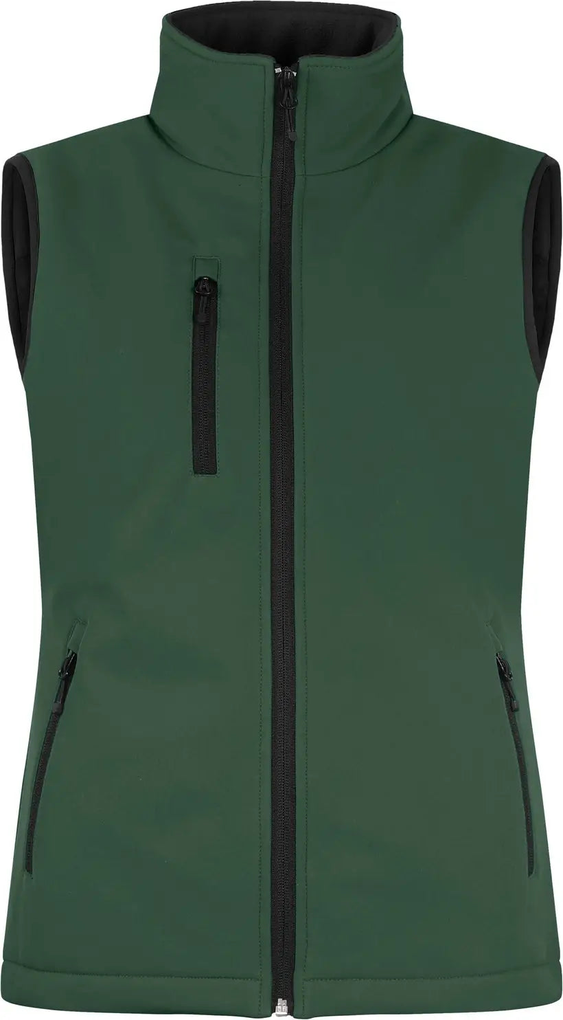 Clique Lqo00059 Equinox Insulated Womens Softshell Vest - Bottle Green - Ladies Xs