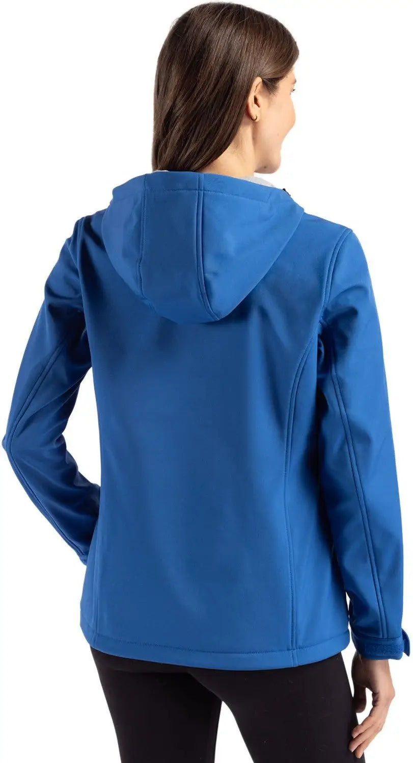 Clique Lqo00061 Telemark Eco Stretch Softshell Full Zip Womens Hooded Jacket - Royal Blue