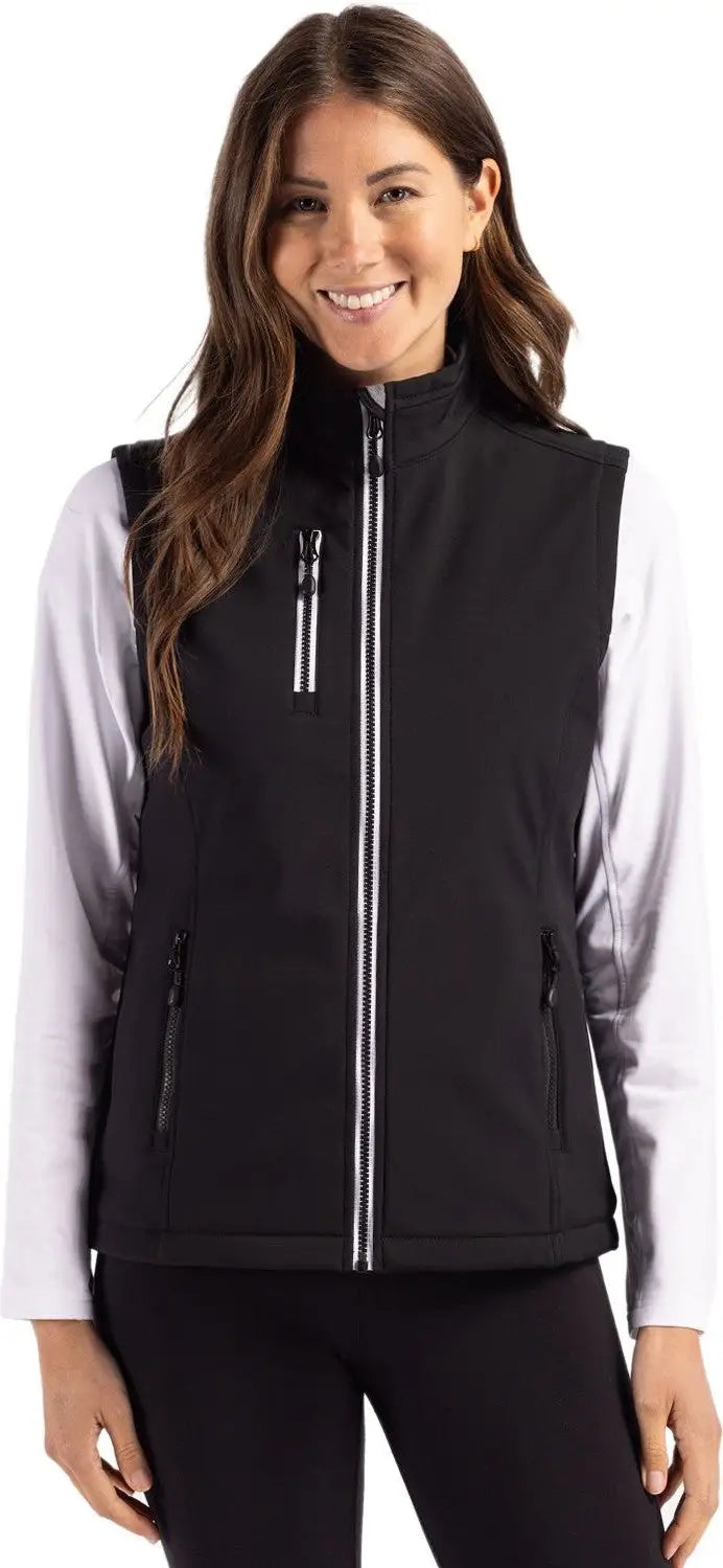 Clique Lqo00062 Telemark Eco Stretch Softshell Womens Vest - Black - Ladies Xs