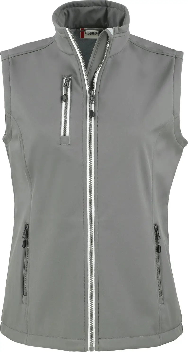 Clique Lqo00062 Telemark Eco Stretch Softshell Womens Vest - Pure Slate