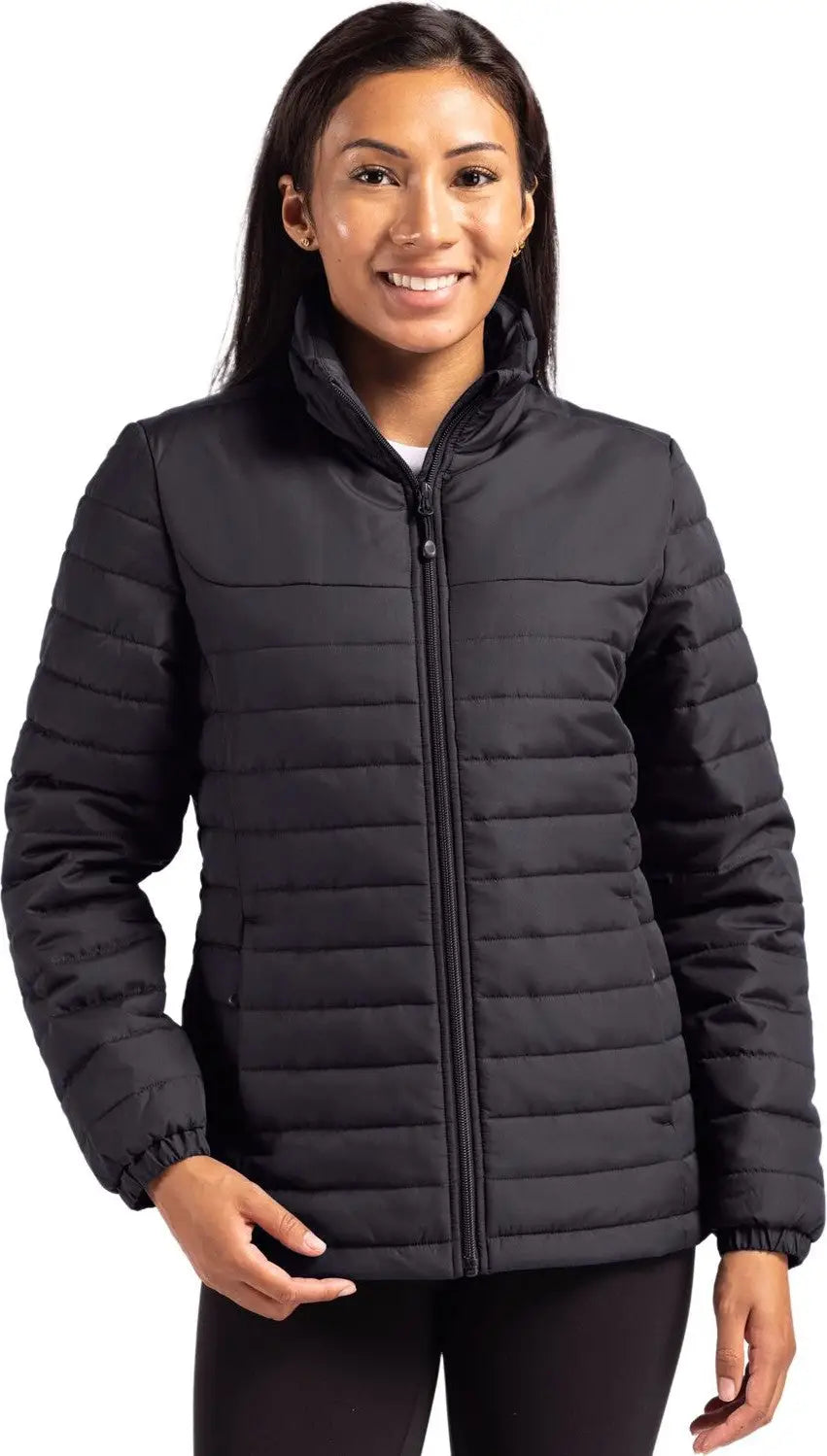 Clique Lqo00063 Elevation Eco Full Zip Womens Puffer Jacket - Black - Ladies Xs