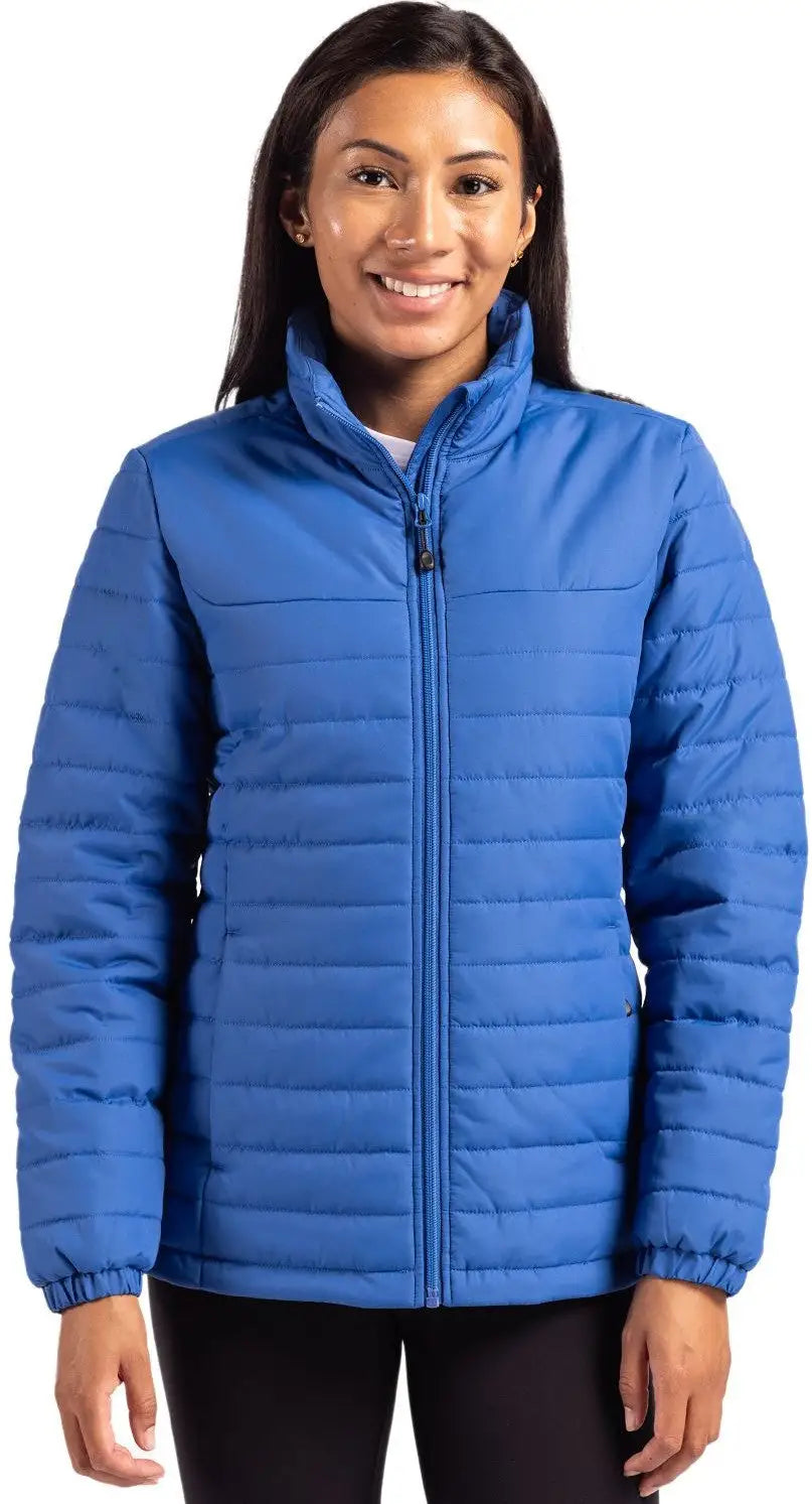 Clique Lqo00063 Elevation Eco Full Zip Womens Puffer Jacket - Royal Blue - Ladies Xs