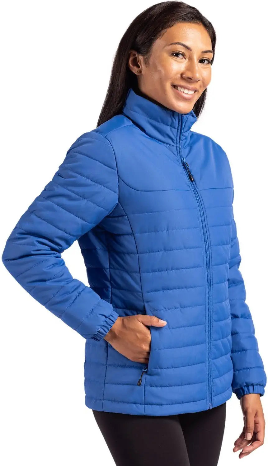 Clique Lqo00063 Elevation Eco Full Zip Womens Puffer Jacket - Royal Blue