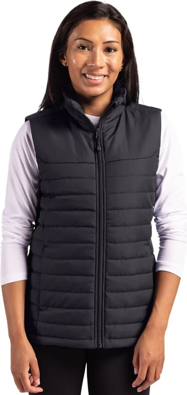 Clique Lqo00064 Elevation Eco Full Zip Womens Puffer Vest - Black - Ladies Xs