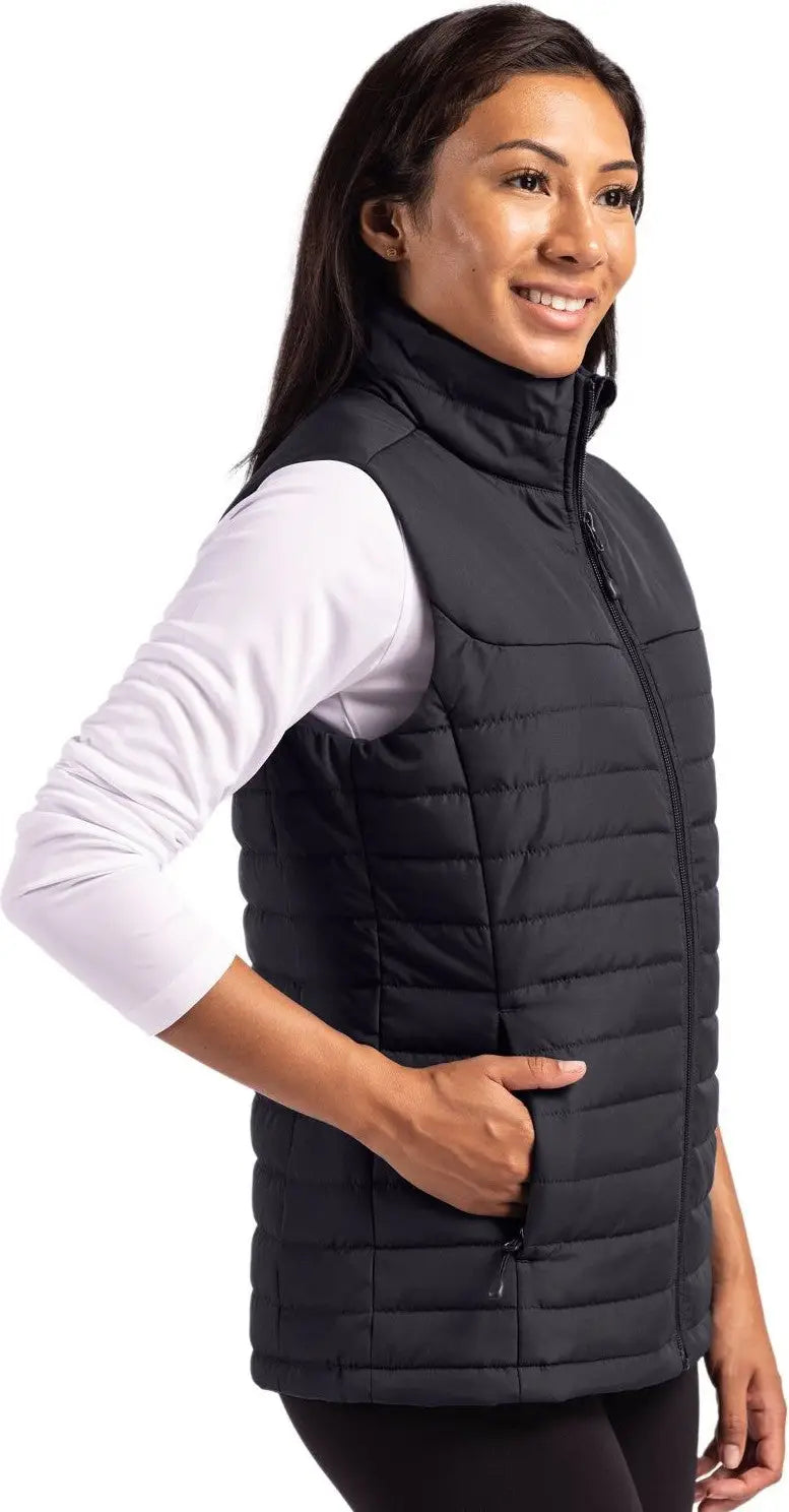 Clique Lqo00064 Elevation Eco Full Zip Womens Puffer Vest - Black