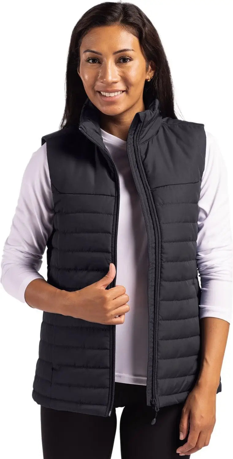Clique Lqo00064 Elevation Eco Full Zip Womens Puffer Vest - Black