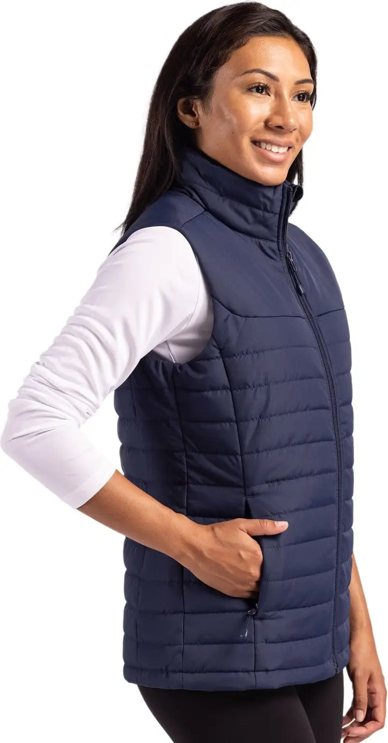 Clique Lqo00064 Elevation Eco Full Zip Womens Puffer Vest - Dark Navy