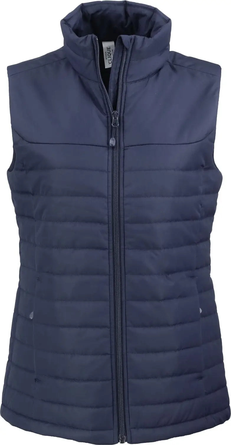 Clique Lqo00064 Elevation Eco Full Zip Womens Puffer Vest - Dark Navy