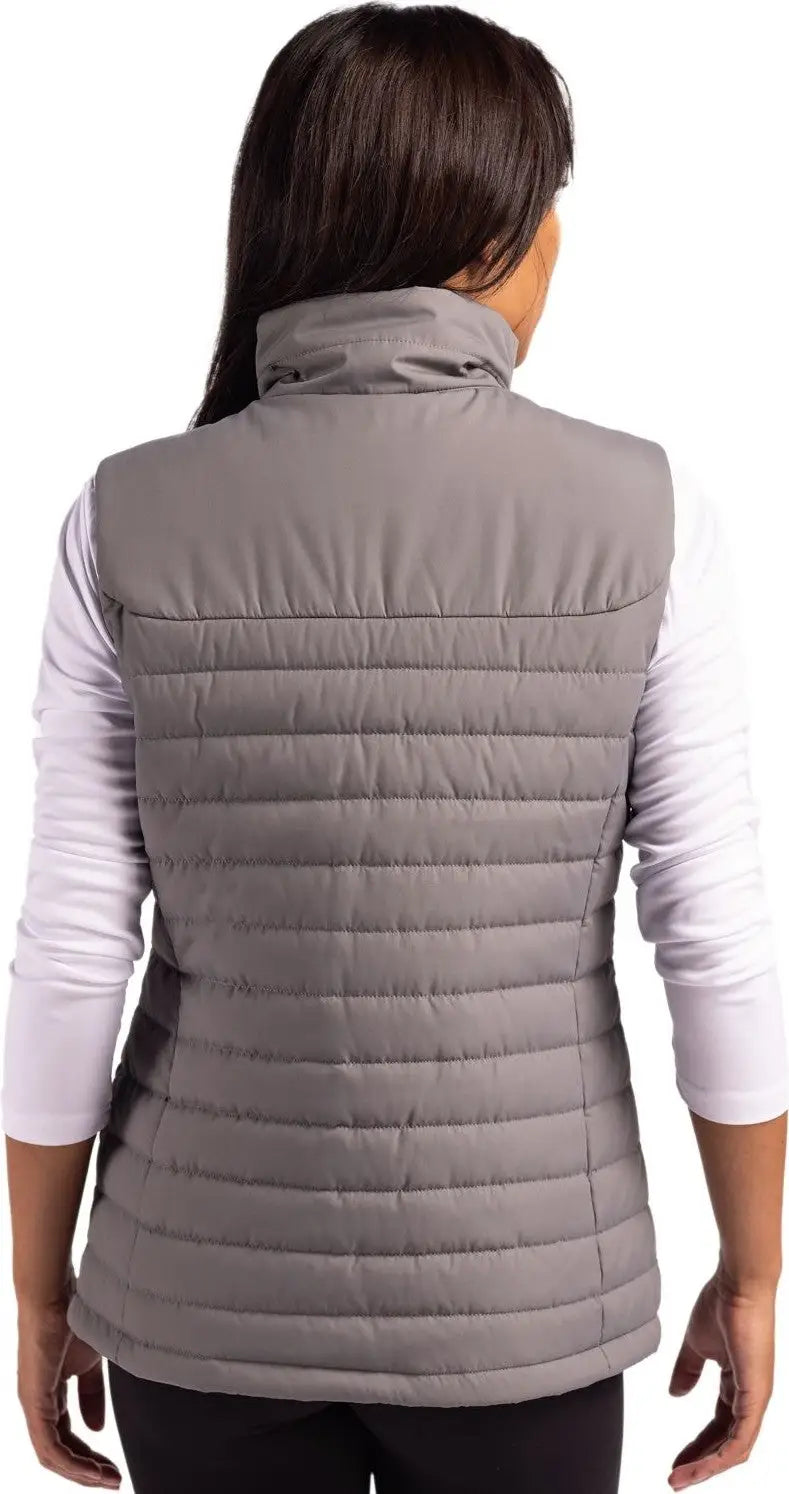 Clique Lqo00064 Elevation Eco Full Zip Womens Puffer Vest - Pure Slate