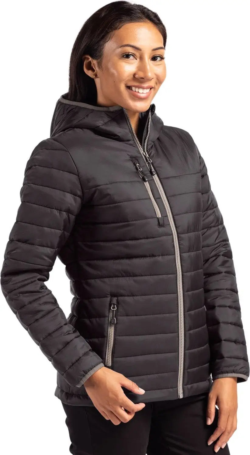 Clique Lqo00065 Valhalla Full Zip Womens Puffer Jacket - Black