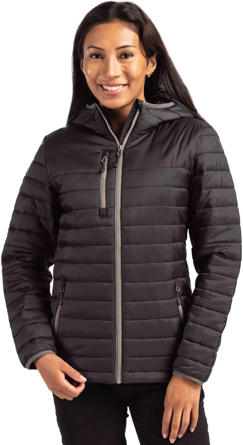 Clique Lqo00065 Valhalla Full Zip Womens Puffer Jacket - Black - Ladies Xs