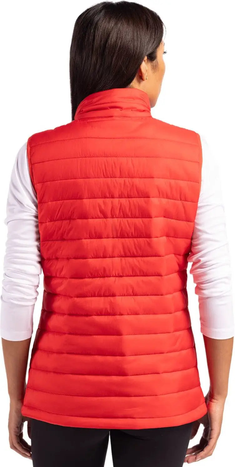 Clique Lqo00066 Valhalla Full Zip Womens Puffer Vest - Red