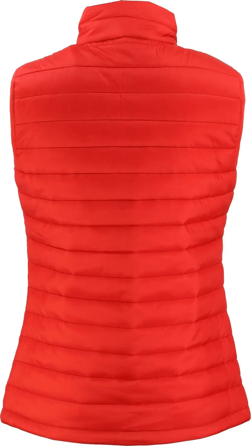 Clique Lqo00066 Valhalla Full Zip Womens Puffer Vest - Red