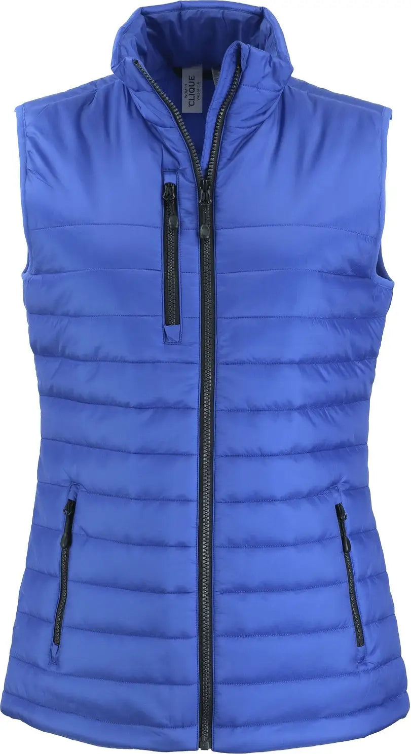 Clique Lqo00066 Valhalla Full Zip Womens Puffer Vest - Royal Blue