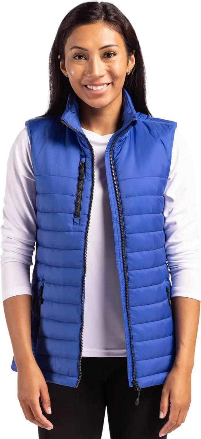 Clique Lqo00066 Valhalla Full Zip Womens Puffer Vest - Royal Blue
