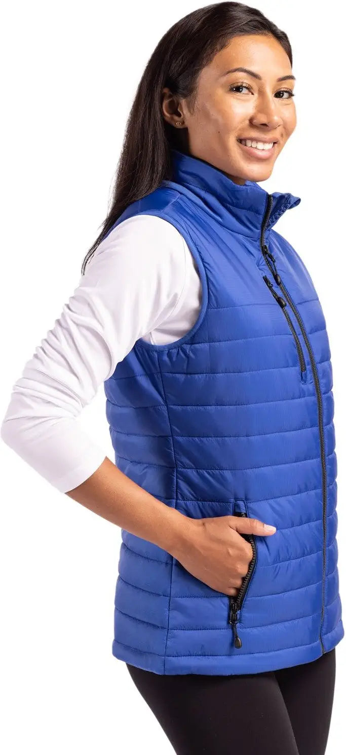 Clique Lqo00066 Valhalla Full Zip Womens Puffer Vest - Royal Blue