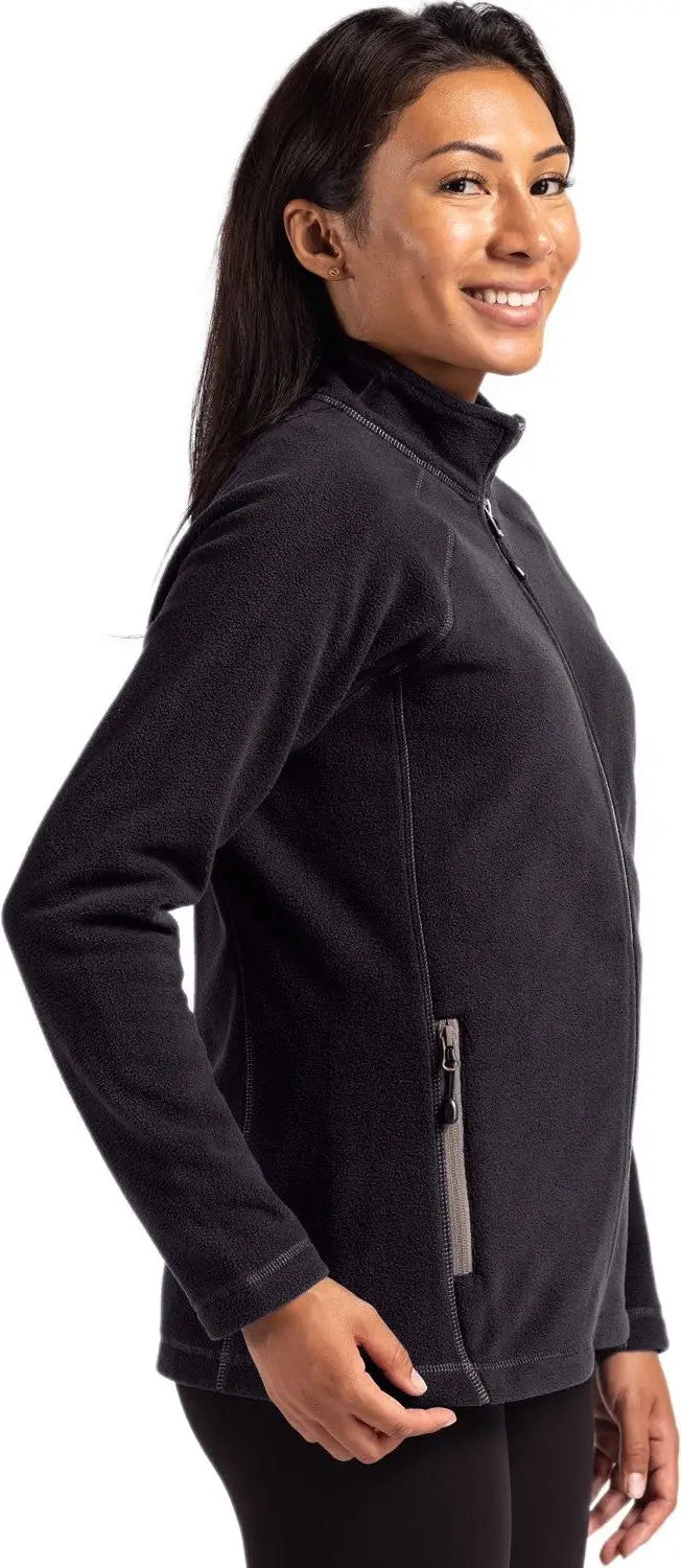 Clique Lqo00067 Powder Fleece Full Zip Womens Jacket - Black