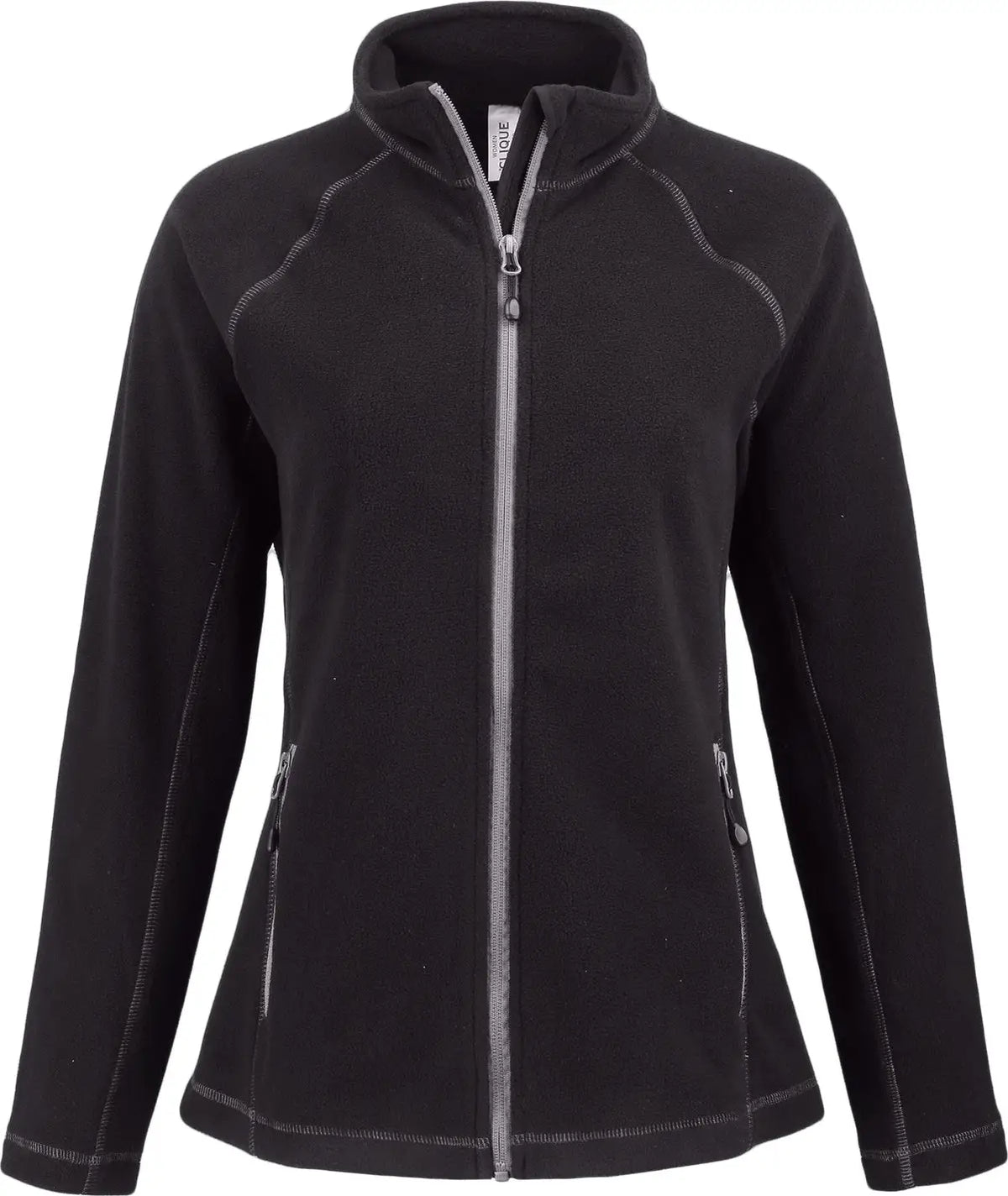 Clique Lqo00067 Powder Fleece Full Zip Womens Jacket - Black