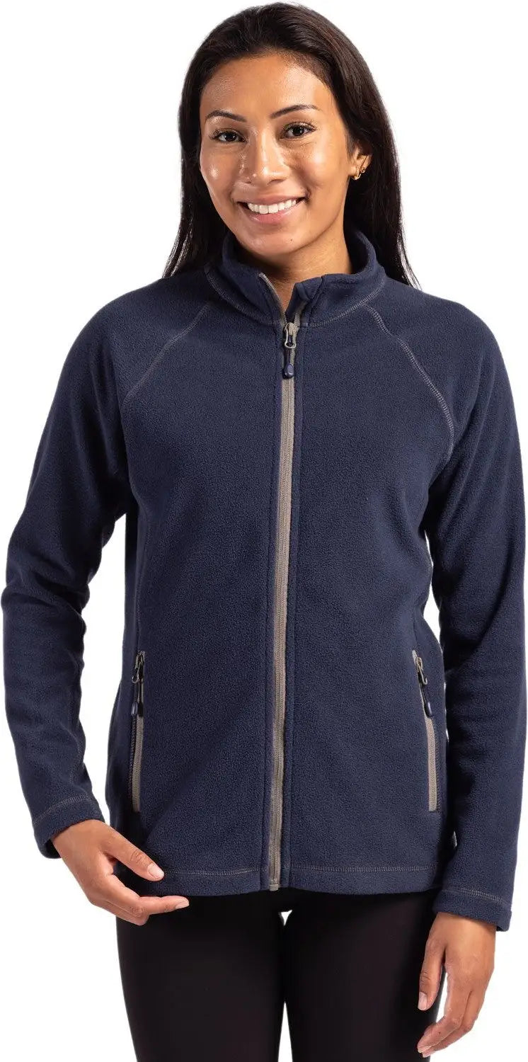 Clique Lqo00067 Powder Fleece Full Zip Womens Jacket - Dark Navy