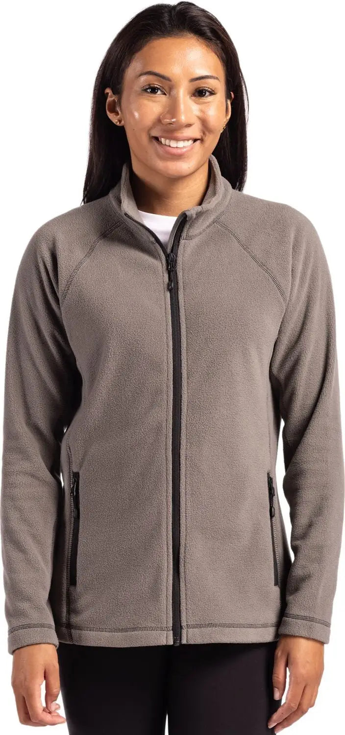 Clique Lqo00067 Powder Fleece Full Zip Womens Jacket - Pure Slate - Ladies Xs