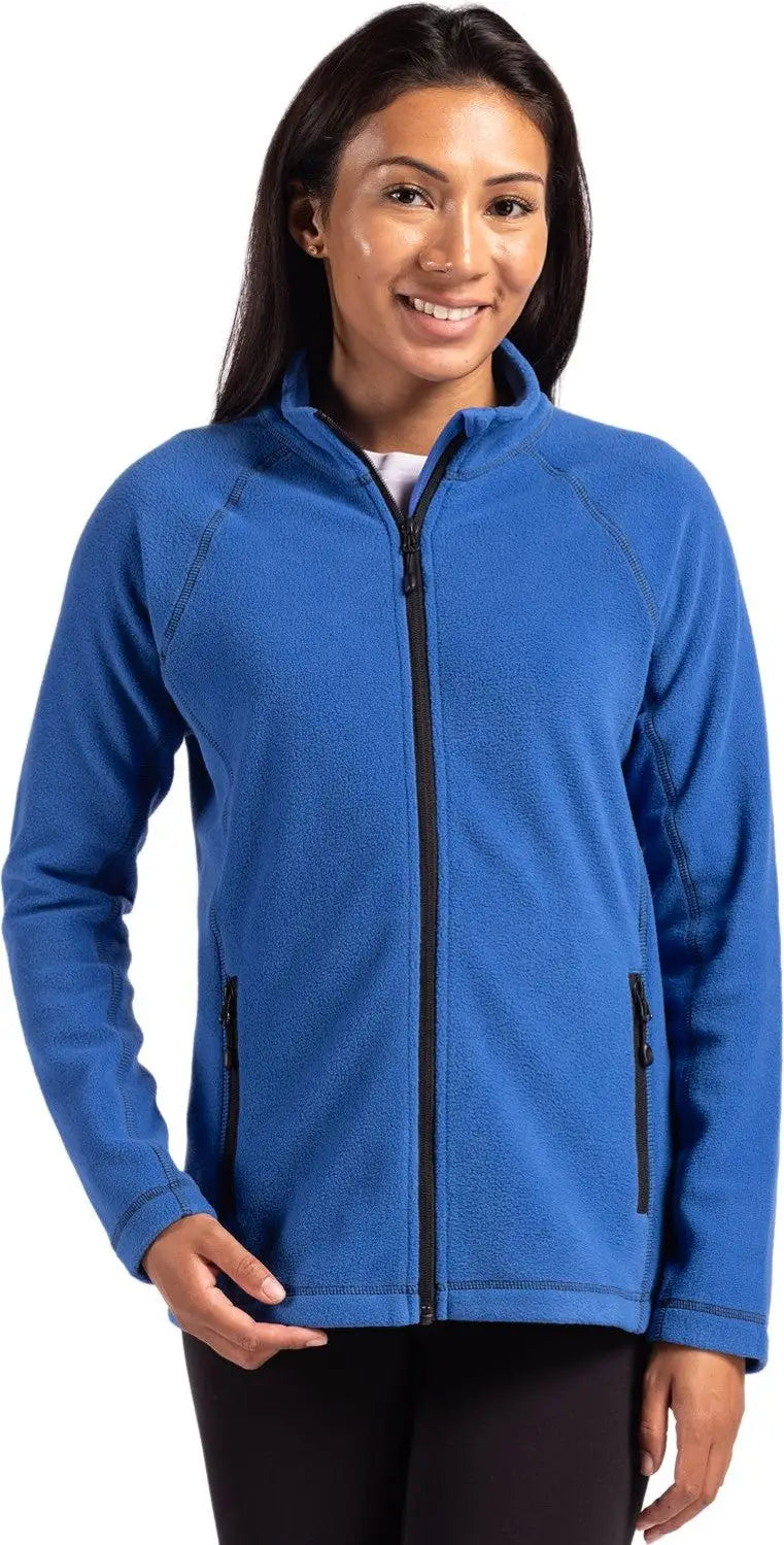Clique Lqo00067 Powder Fleece Full Zip Womens Jacket - Royal Blue - Ladies Xs