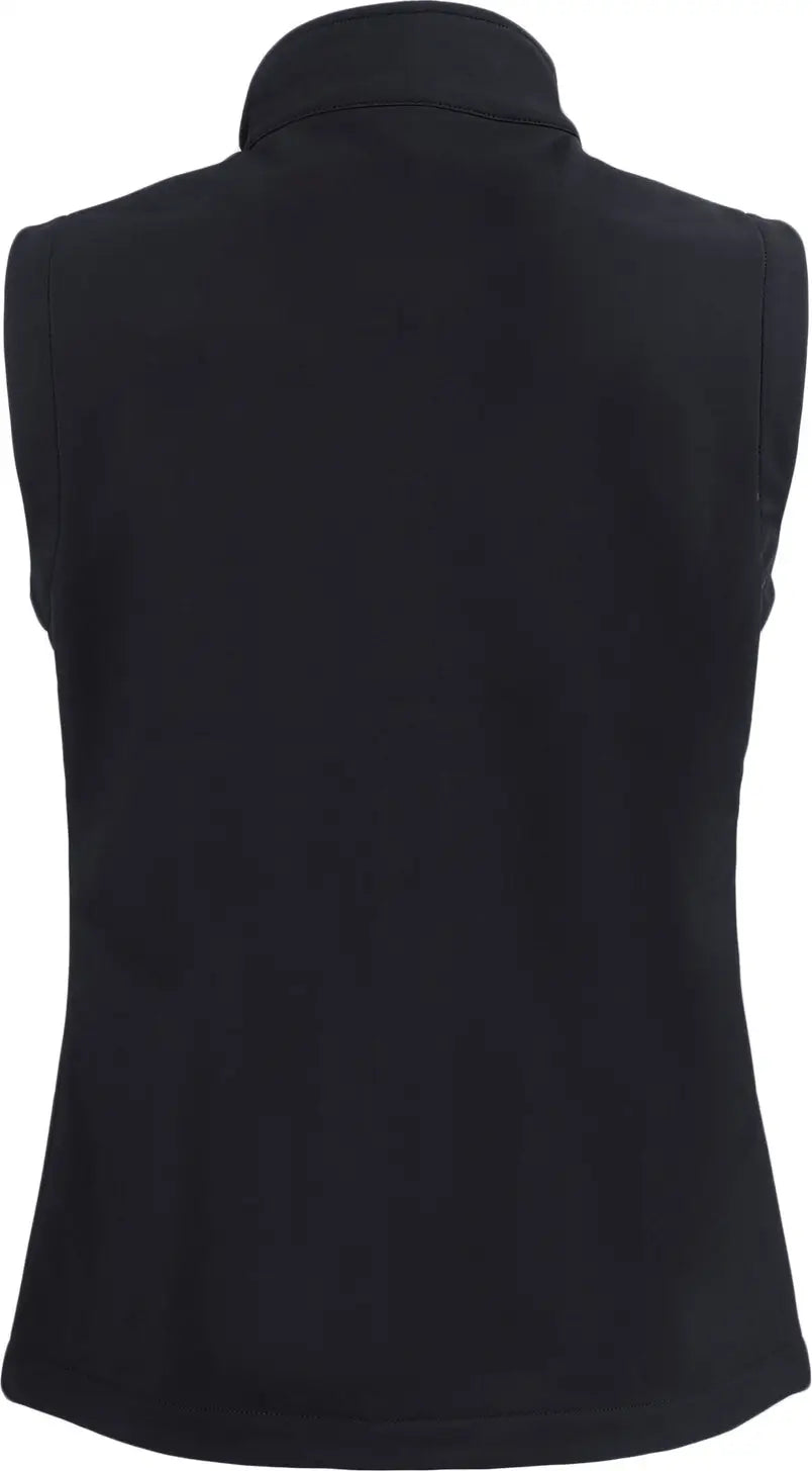 Clique Lqo00069 Tempo Stretch Full Zip Womens Softshell Vest - Black Pure Slate