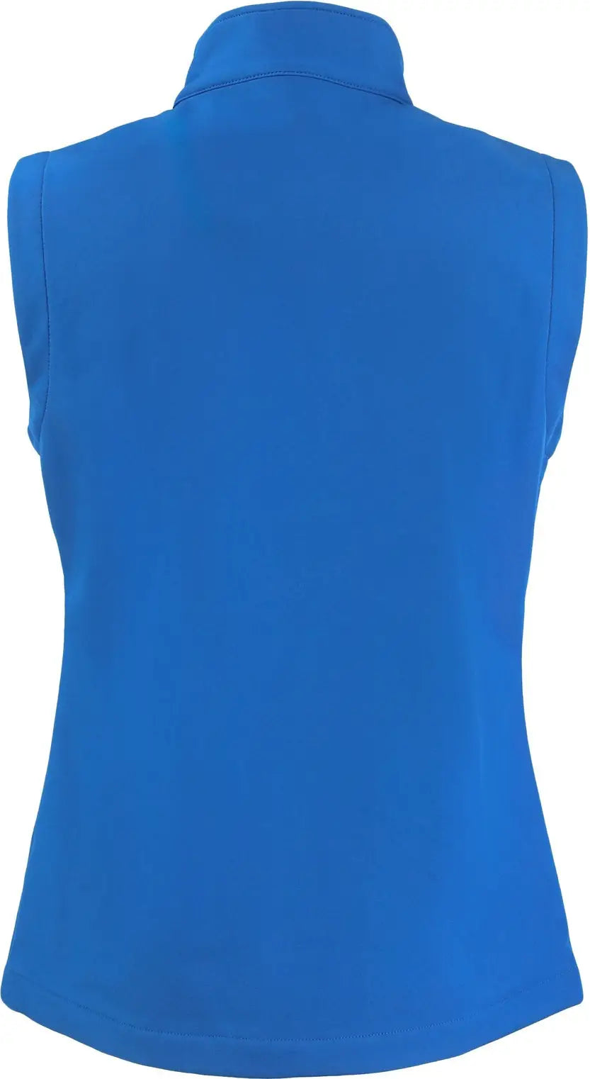 Clique Lqo00069 Tempo Stretch Full Zip Womens Softshell Vest - Royal Blue Black