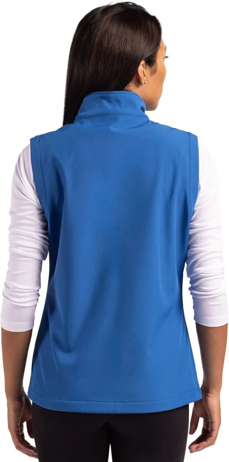 Clique Lqo00069 Tempo Stretch Full Zip Womens Softshell Vest - Royal Blue Black