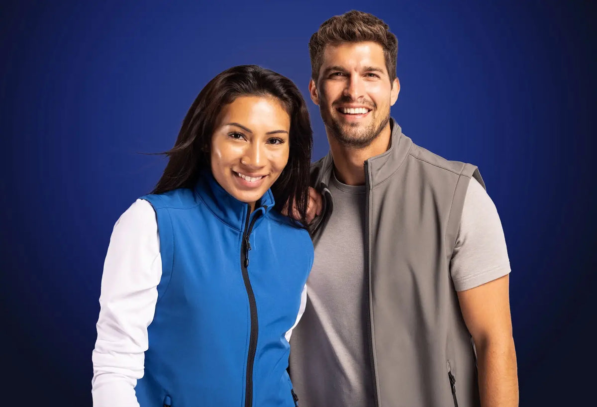 Clique Lqo00069 Tempo Stretch Full Zip Womens Softshell Vest - Royal Blue Black