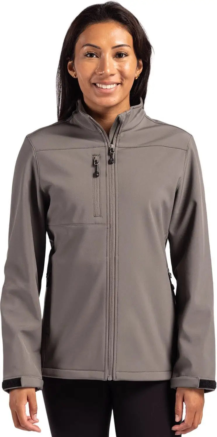 Clique Lqo00070 Tempest Waterproof Full Zip Womens Softshell Jacket - Pure Slate - Ladies Xs